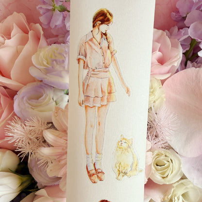 Whole Roll 5cm*5m Photo Status Die Cutting Washi/PET/Fog PET Tape for journaling, scrapbooking and collage