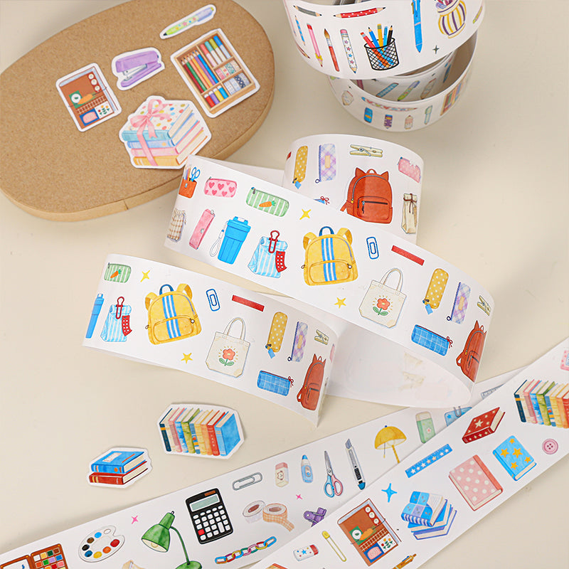 Stationery General Store Series Die Cutting Self-adhesive Tape for journaling, scrapbooking and collage