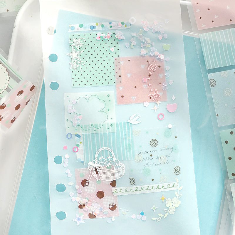 Wave Dots Series Die Cutting Tracing Paper Tape