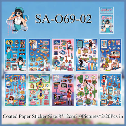 Showa Holiday Series Sticker Book