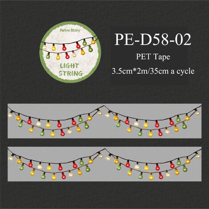 Colorful String Lights Series PET Tape