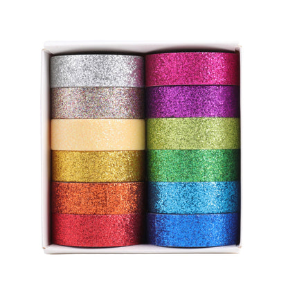 Flash Powder Washi Tape Set for journaling, scrapbooking and collage