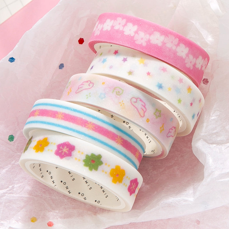 Sugar Frost Fantasy Series Washi Tape Set featuring fantasy designs for journaling, scrapbooking and collage