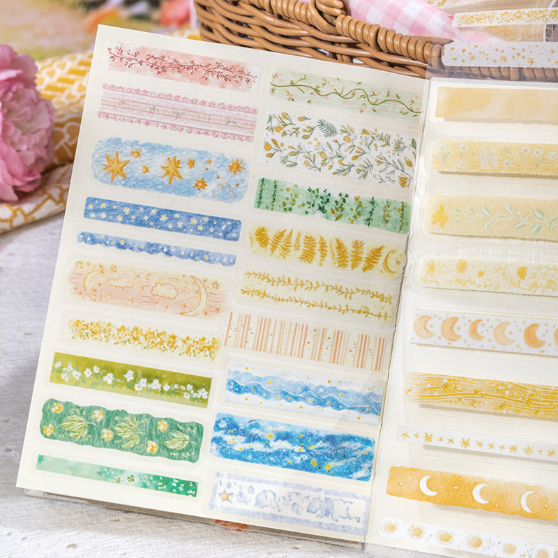 Fall into Spring Series Die Cutting PET Tape featuring spring designs for journaling, scrapbooking and collage