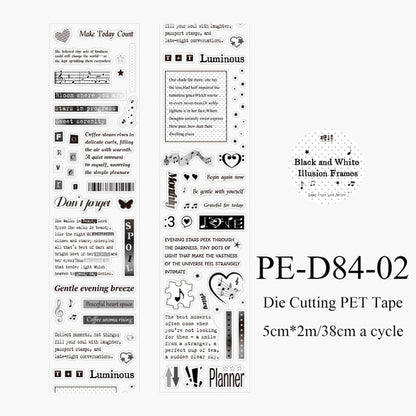 Frosty Love Series Die Cutting PET Tape