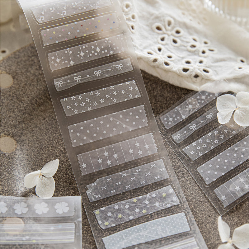 Hand Tear Catalog Series Die Cutting Fog PET Tape