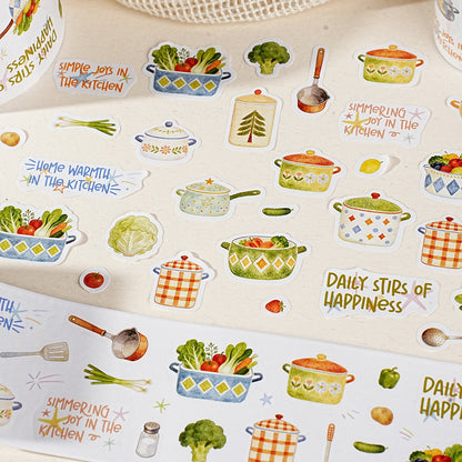 Porcelain Object Series Die Cutting Writing Paper Tape for journaling, scrapbooking and collage