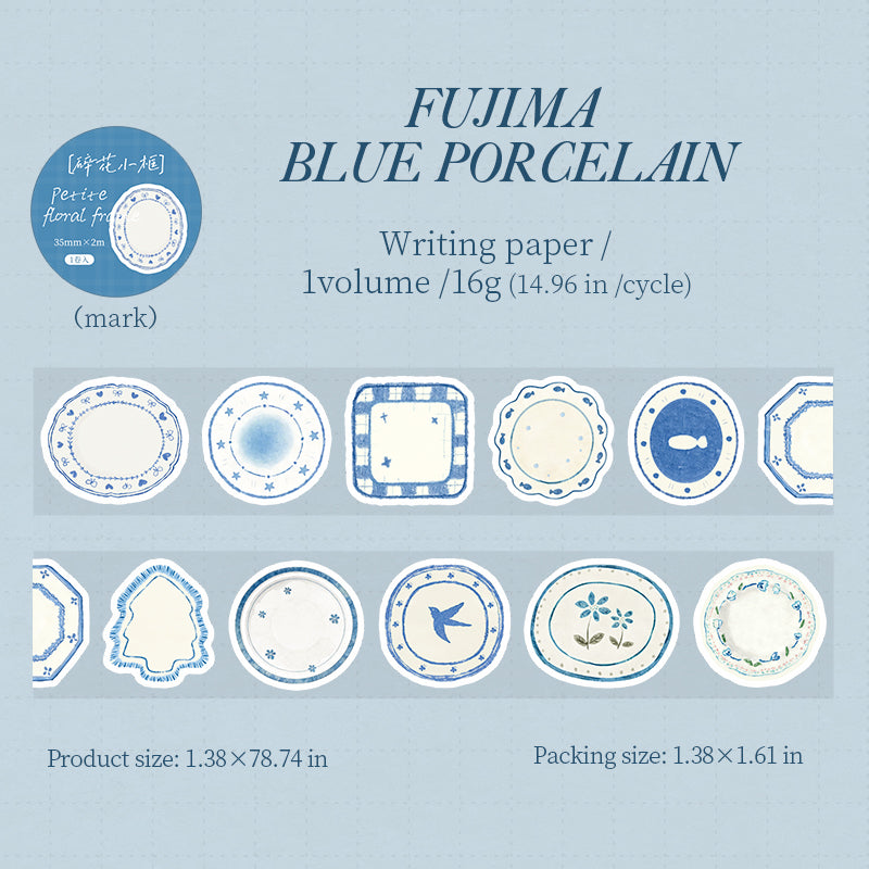 Floral Small Frame Series Die Cutting Writing Tape