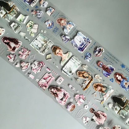Stay Home Series PET Tape featuring home designs for journaling, scrapbooking and collage