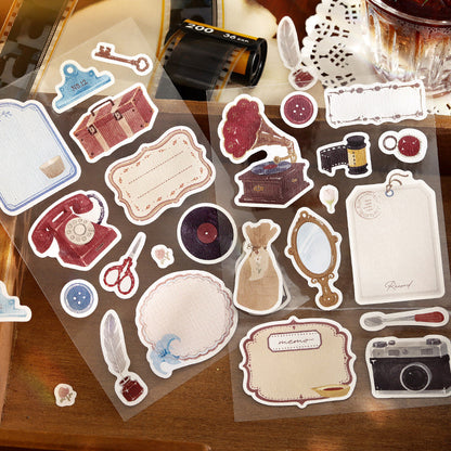 Idle Cottage Series Sticker featuring cottage designs for journaling, scrapbooking and collage