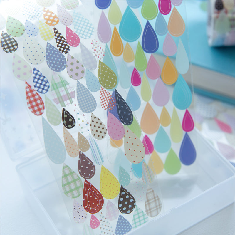 Rainy Season Series Die Cutting PET Tape featuring sea, and rain designs for journaling, scrapbooking and collage