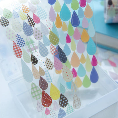 Rainy Season Series Die Cutting PET Tape featuring sea, and rain designs for journaling, scrapbooking and collage