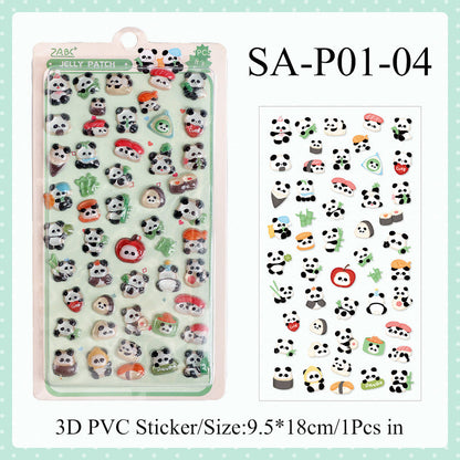3D Colorful Jelly Series Sticker