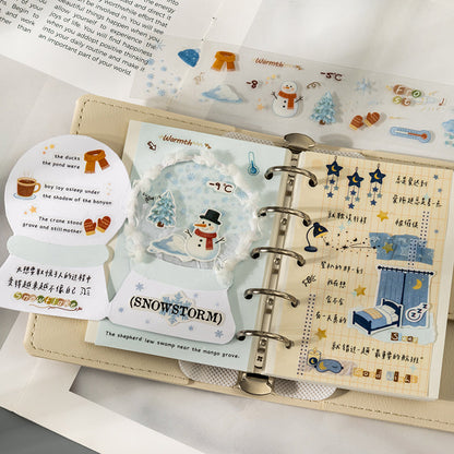 Weather Forecast Series Die Cutting PET Tape for journaling, scrapbooking and collage