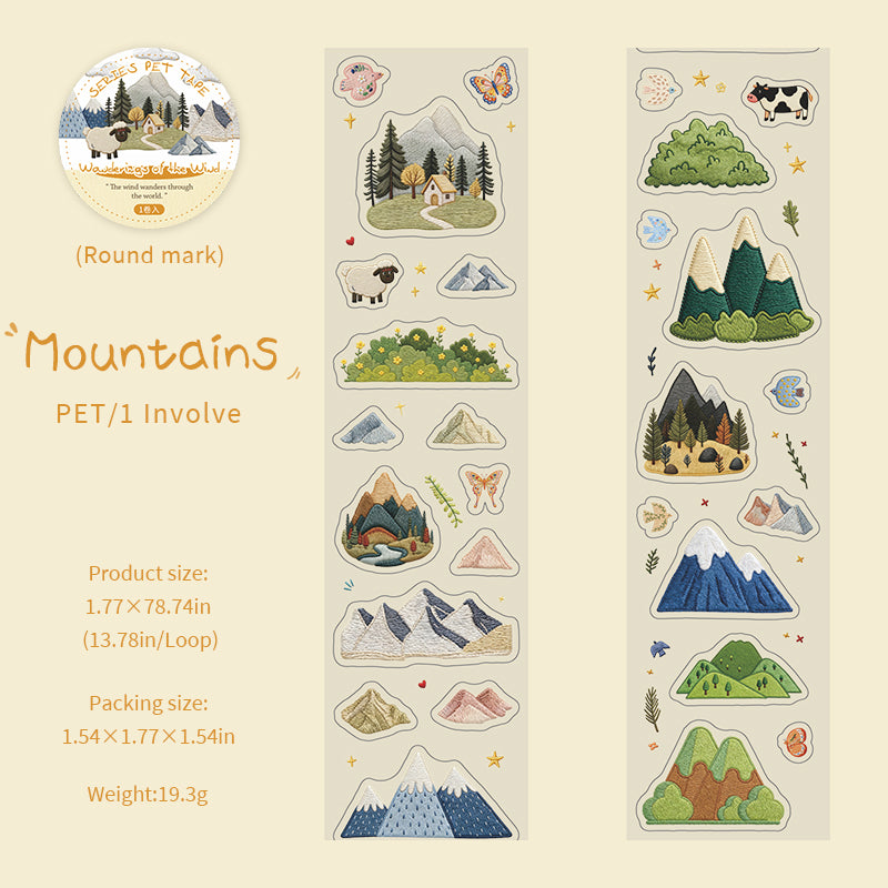 Journey of the Wind Series Die Cutting PET Tape