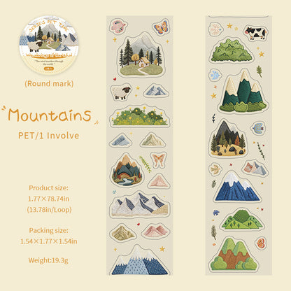 Journey of the Wind Series Die Cutting PET Tape