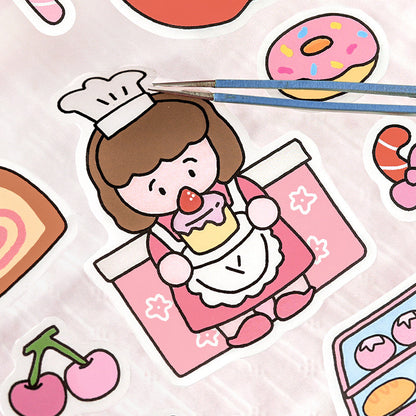 Warmth Tranquility Time Series Sticker for journaling, scrapbooking and collage