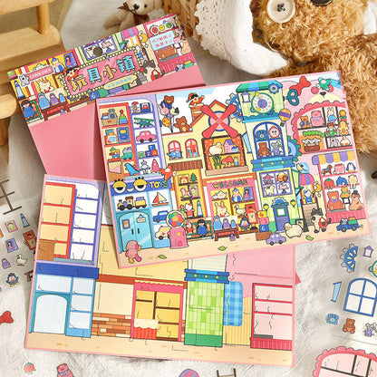 Fantasy World Park Series 3D Sticker featuring fantasy designs for journaling, scrapbooking and collage