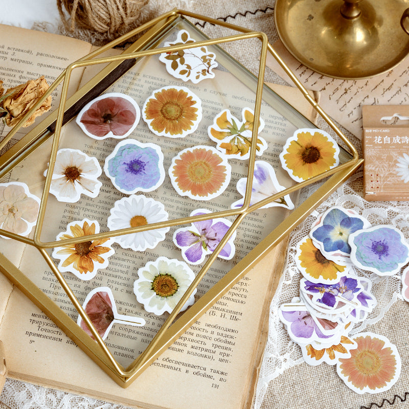 Flowers form poems Sticker