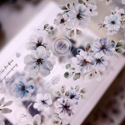5.5cm*150cm Luxuriant Branches Die Cutting Washi/PET Tape for journaling, scrapbooking and collage