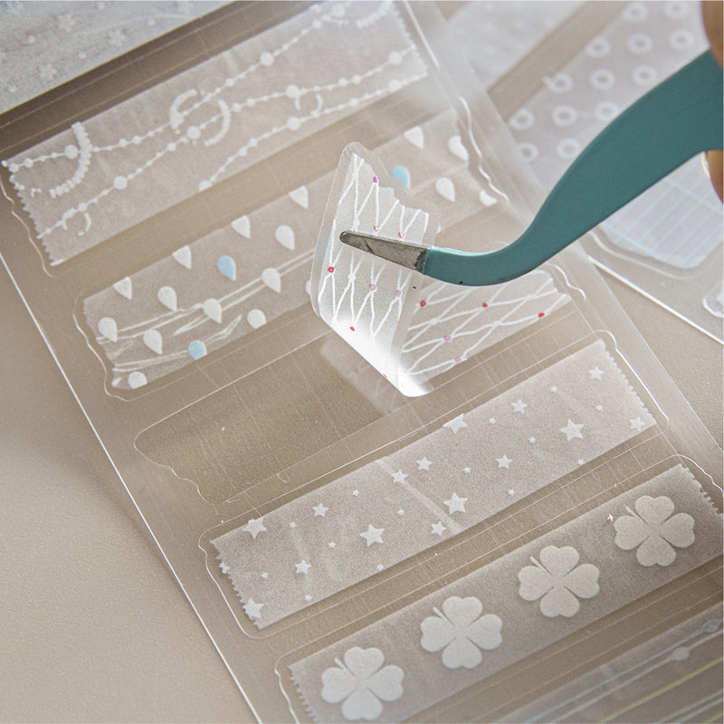 Hand Tear Catalog Series Die Cutting Fog PET Tape