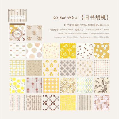 Old Color Collection Series Sticker Book