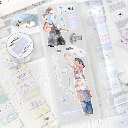 Showa Monologue series Die Cutting Writing Paper Tape for journaling, scrapbooking and collage