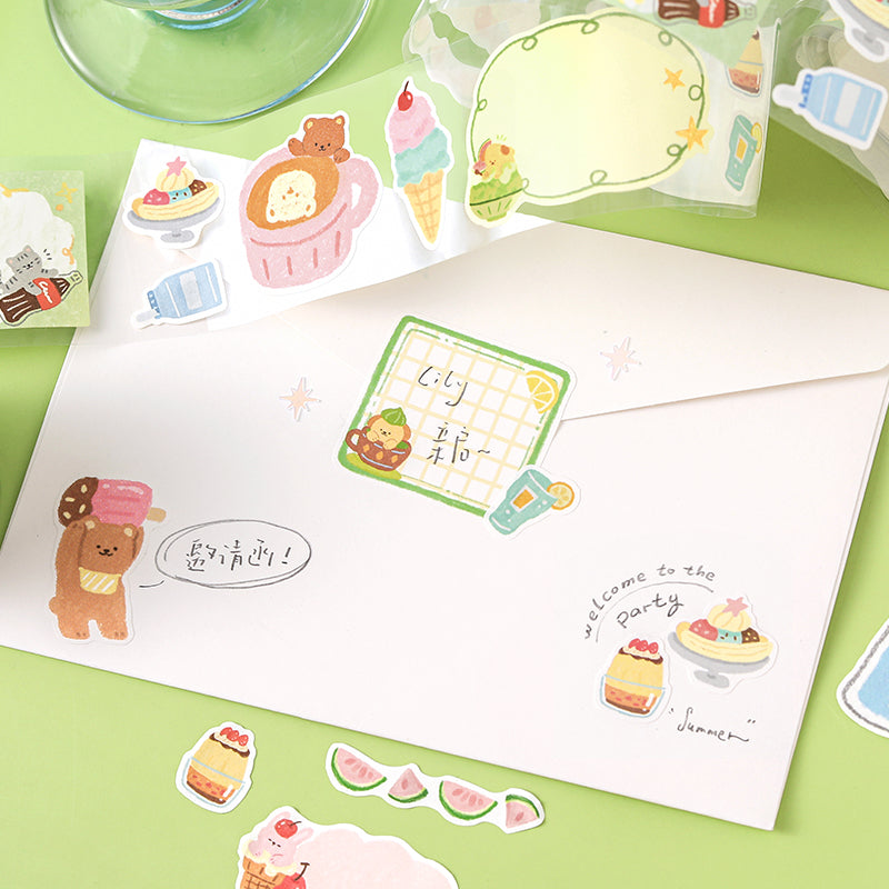 Vitality Life Handbook Series Die Cutting Writing Paper Tape featuring book designs for journaling, scrapbooking and collage