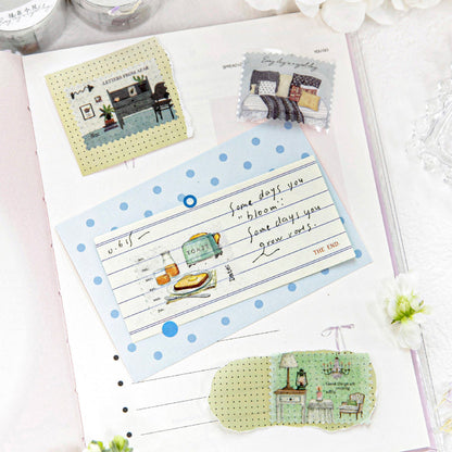 Interwoven With Spring Scenery Series Die Cutting Washi Tape featuring spring designs for journaling, scrapbooking and collage