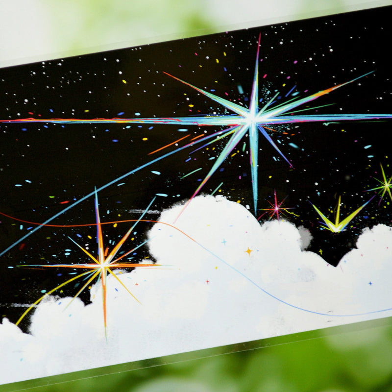 9.5cm*200cm Unfulfilled Dream PET Tape featuring dream designs for journaling, scrapbooking and collage
