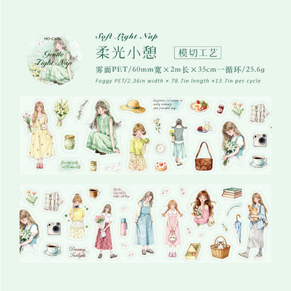 Green Vision Collection Series Die Cutting Fog PET Tape