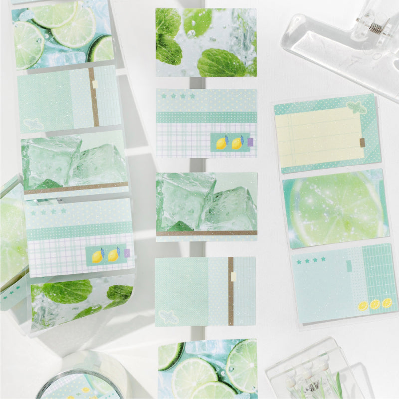 Sustained Dopamine Series Die Cutting Flash Sand Coated Paper Tape for journaling, scrapbooking and collage