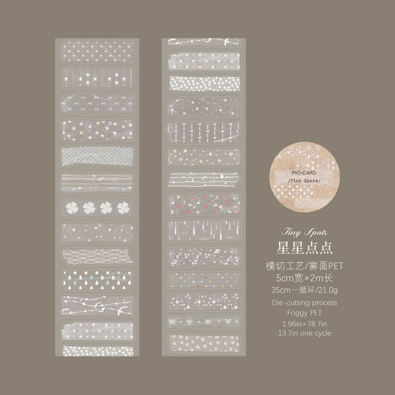 Hand Tear Catalog Series Die Cutting Fog PET Tape