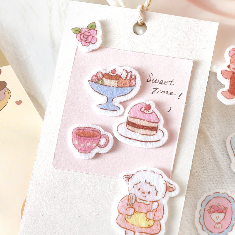 Forest Cute Friends Series Sticker featuring forest designs for journaling, scrapbooking and collage