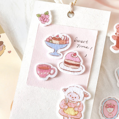Forest Cute Friends Series Sticker featuring forest designs for journaling, scrapbooking and collage