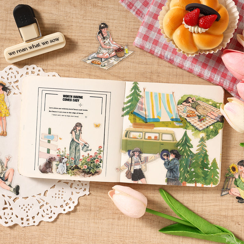 Daily Frame Series Sticker for journaling, scrapbooking and collage