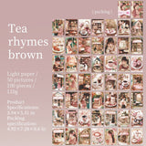 Tea rhymes brown