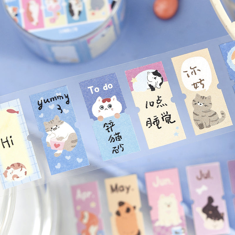 Warm Light Mark series Die Cutting Writing Paper Tape featuring light designs for journaling, scrapbooking and collage