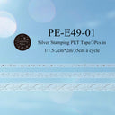 Silver Special Issue Series Silver Stamping PET Tape Set