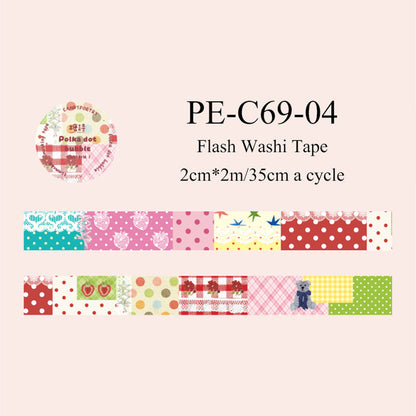 Patchwork Garden Series Flash Washi/Sulfuric Acid Paper Tape