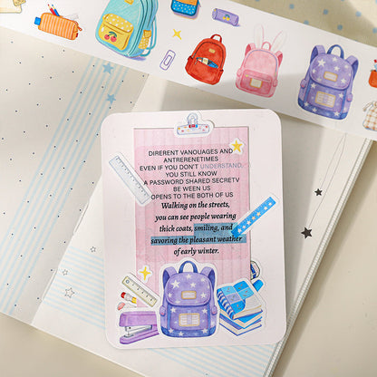 Stationery General Store Series Die Cutting Self-adhesive Tape for journaling, scrapbooking and collage