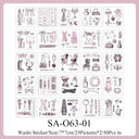Half Used Manuscript Series Sticker Book