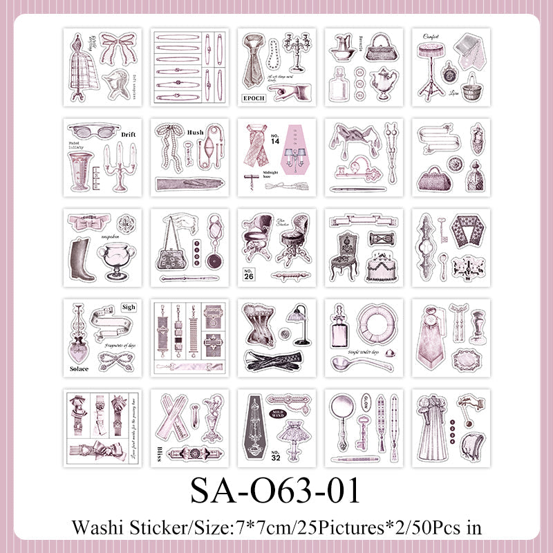 Half Used Manuscript Series Sticker Book