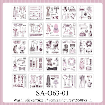 Half Used Manuscript Series Sticker Book