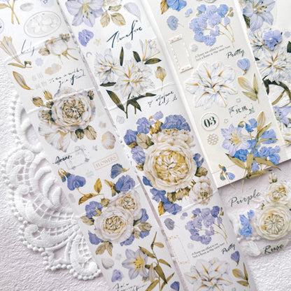 6cm*125cm Blue Mood Washi/PET Tape