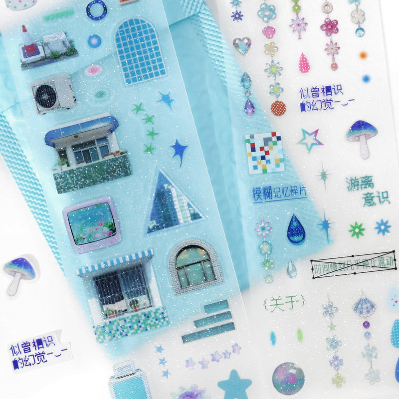 Daydreaming Series Sticker featuring dream designs for journaling, scrapbooking and collage