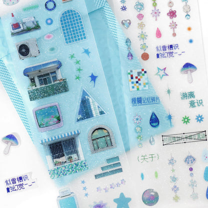 Daydreaming Series Sticker featuring dream designs for journaling, scrapbooking and collage