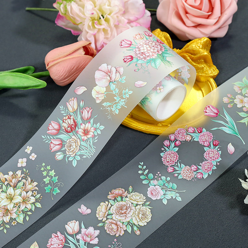 Flower Bearing Wind Blows Fog PET Tape