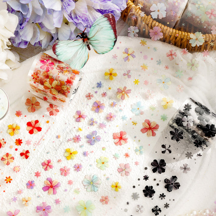 Flower Cards Journal Series Die Cutting PET Tape