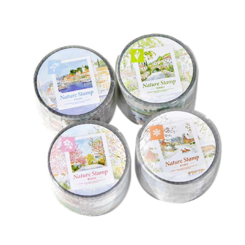 Natural Stamp Series Flash Synthetic Paper Tape for journaling, scrapbooking and collage
